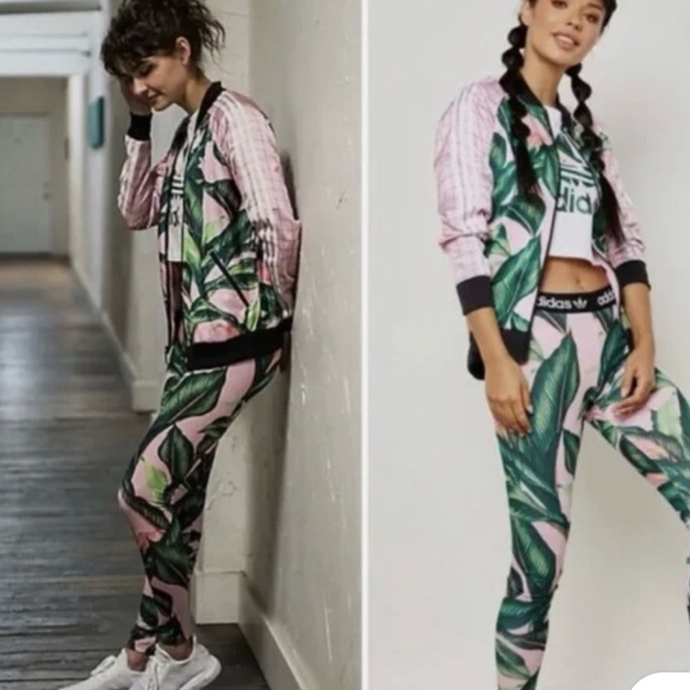 ADIDAS ORIGINALS x FARM RIO Sz S Tropical PINK GREEN FLORAL Legging
Sz S - Picture 4 of 5